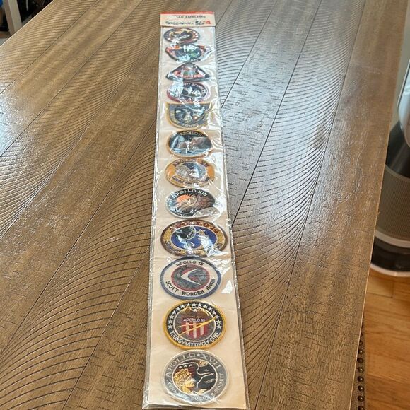 Kennedy Spaceport 🚀 🌎 USA 🇺🇸 Apollo Mission Patches NASA Made in USA 🇺🇸 RARE 80s - Picture 17 of 17